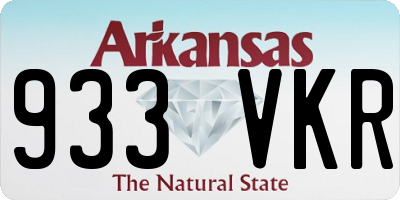 AR license plate 933VKR