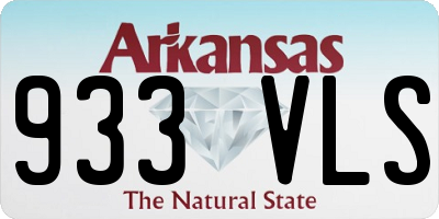 AR license plate 933VLS