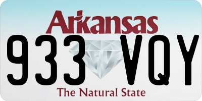AR license plate 933VQY