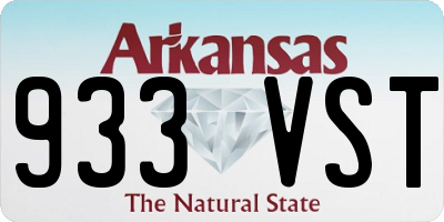 AR license plate 933VST