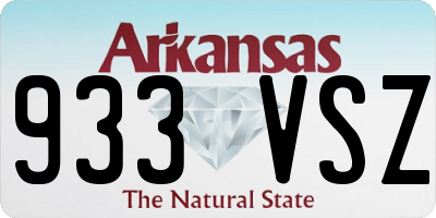 AR license plate 933VSZ