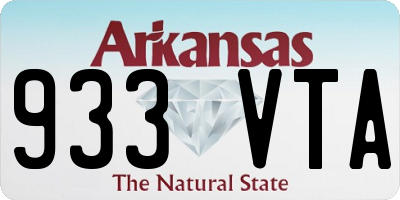 AR license plate 933VTA