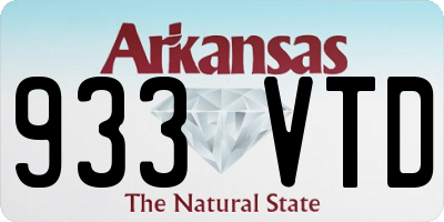 AR license plate 933VTD