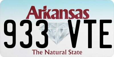 AR license plate 933VTE