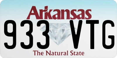 AR license plate 933VTG