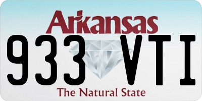 AR license plate 933VTI