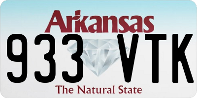 AR license plate 933VTK