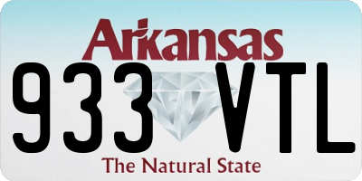 AR license plate 933VTL