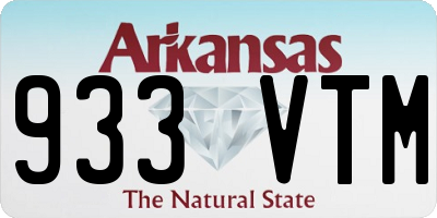 AR license plate 933VTM