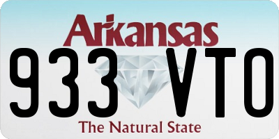 AR license plate 933VTO