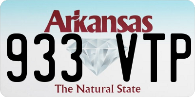 AR license plate 933VTP
