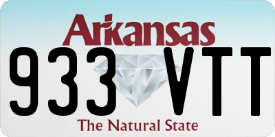AR license plate 933VTT