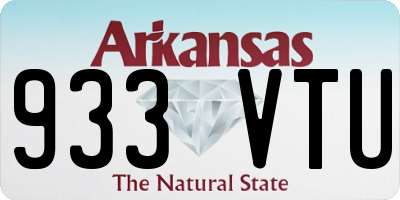 AR license plate 933VTU