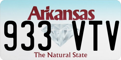 AR license plate 933VTV