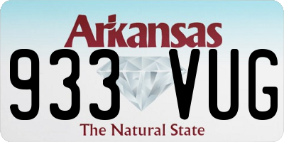 AR license plate 933VUG