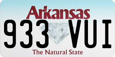 AR license plate 933VUI