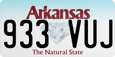 AR license plate 933VUJ