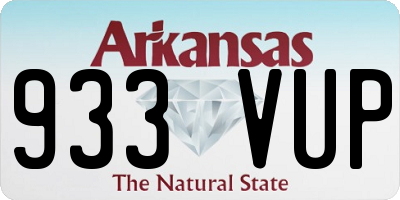AR license plate 933VUP