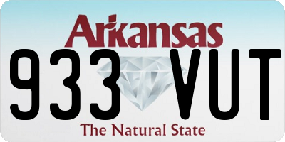 AR license plate 933VUT