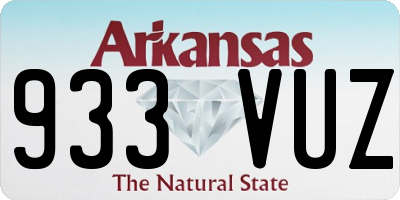 AR license plate 933VUZ