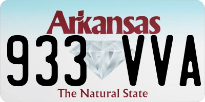 AR license plate 933VVA