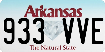 AR license plate 933VVE