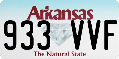 AR license plate 933VVF