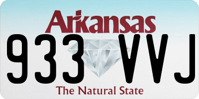 AR license plate 933VVJ