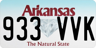 AR license plate 933VVK