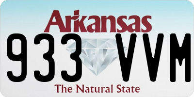 AR license plate 933VVM