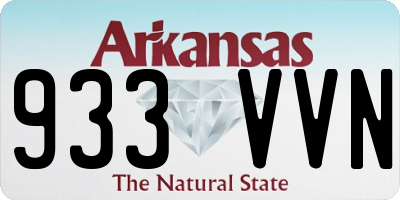 AR license plate 933VVN