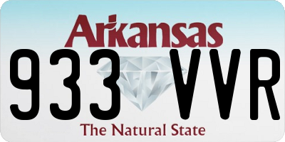 AR license plate 933VVR