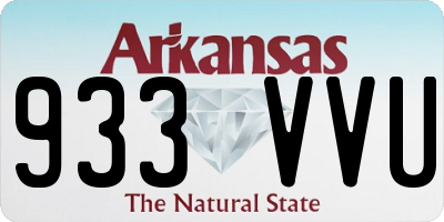 AR license plate 933VVU