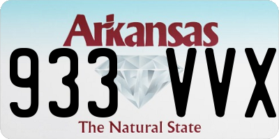 AR license plate 933VVX