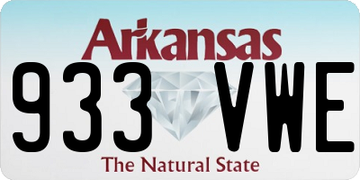 AR license plate 933VWE