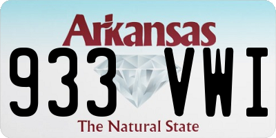 AR license plate 933VWI