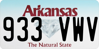AR license plate 933VWV
