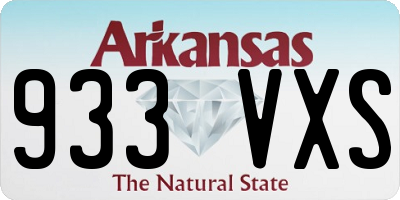 AR license plate 933VXS