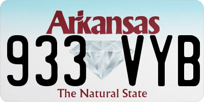 AR license plate 933VYB