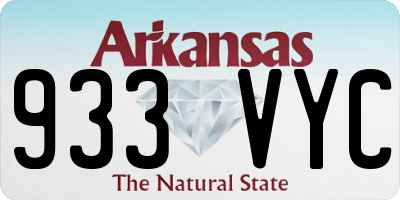 AR license plate 933VYC
