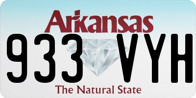 AR license plate 933VYH