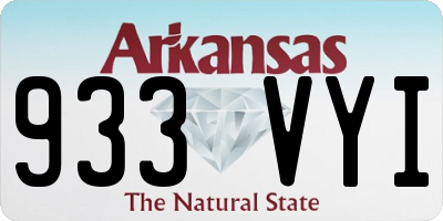 AR license plate 933VYI