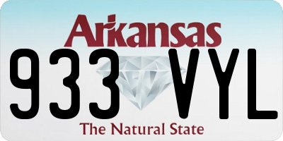 AR license plate 933VYL