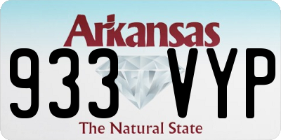 AR license plate 933VYP