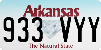 AR license plate 933VYY