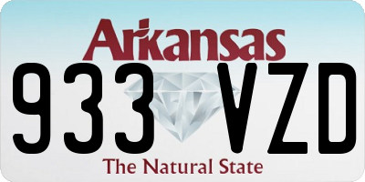 AR license plate 933VZD