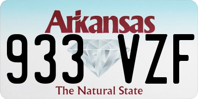 AR license plate 933VZF