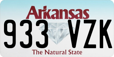 AR license plate 933VZK