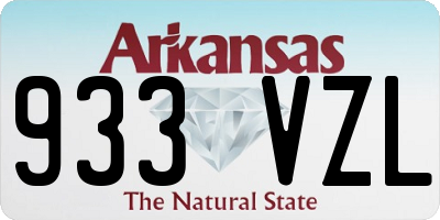 AR license plate 933VZL
