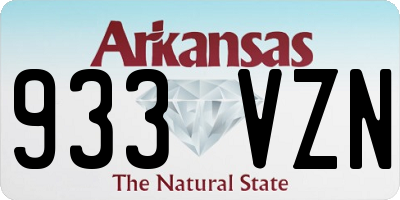 AR license plate 933VZN